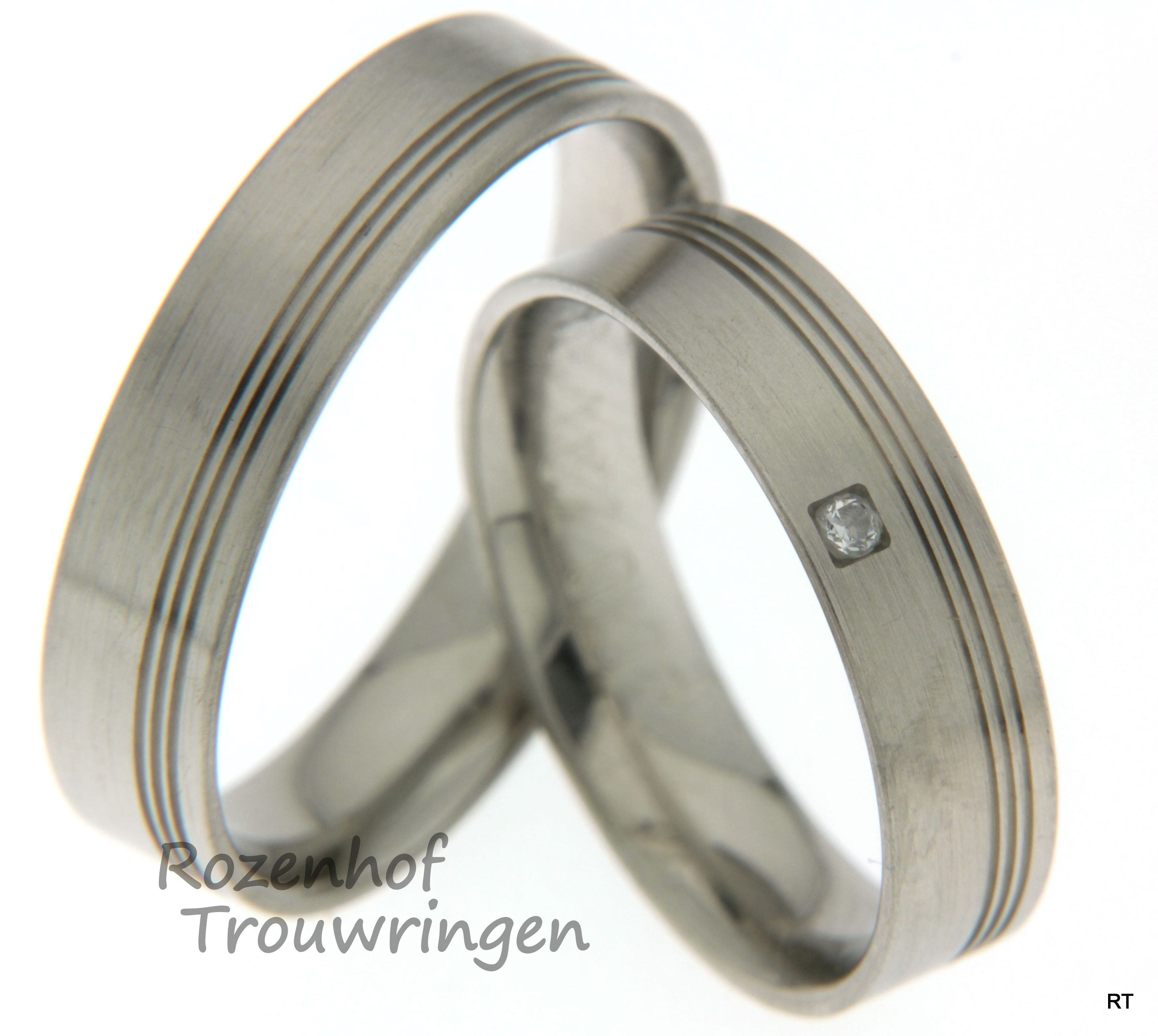 Trouwringen in witgoud