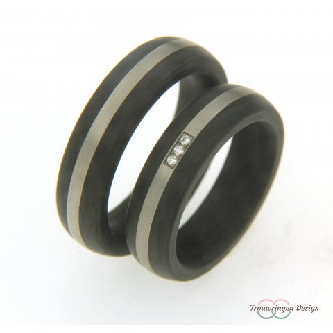 Carbon ringen met strak ontwerp  